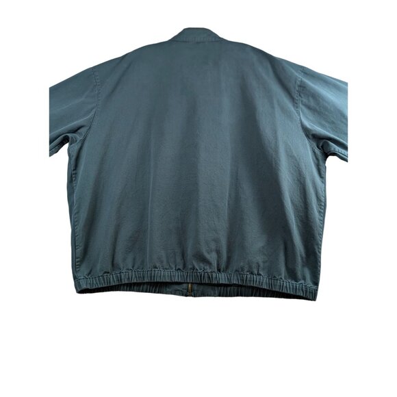 Vintage Chaps Ralph Lauren Mens XXL Green Jacket Embroidered Crest Logo Full Zip - Picture 3 of 13